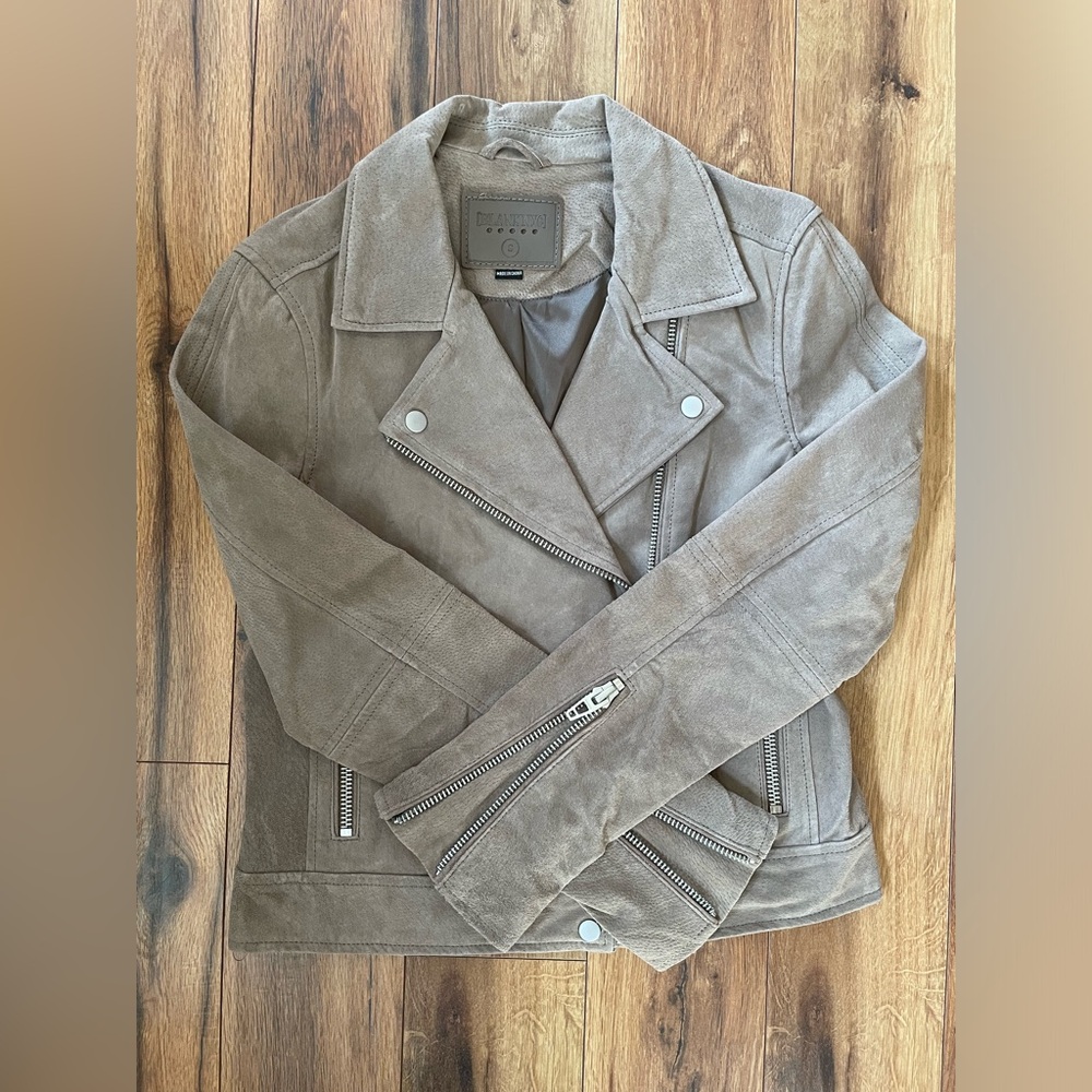 BlankNYC Suede Moto Jacket
